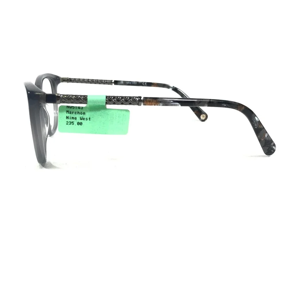 Nine West Eyeglasses Frames NW5143 014 Blue Silver Cat Eye Full Rim 52-16-135